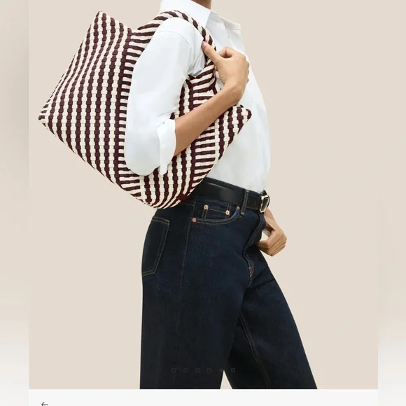 Naghedi St. Barths Medium Tote Striped Geo - Picture 7 of 7